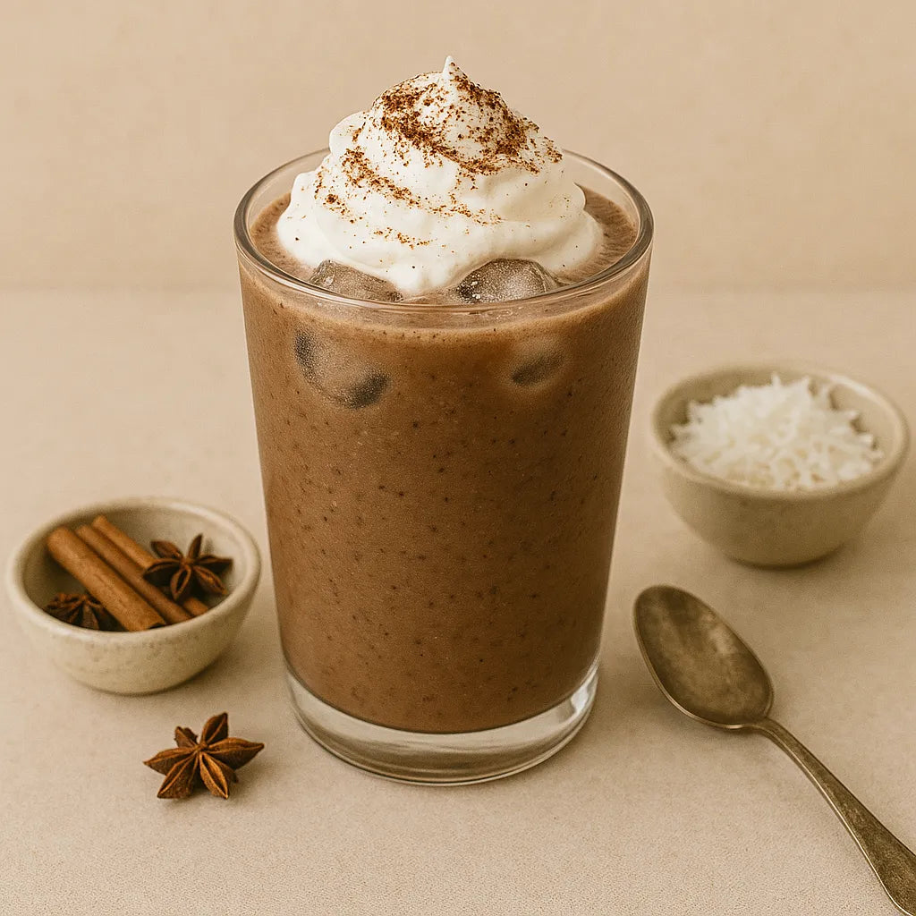 Coconut Chai Chocolate Frappé